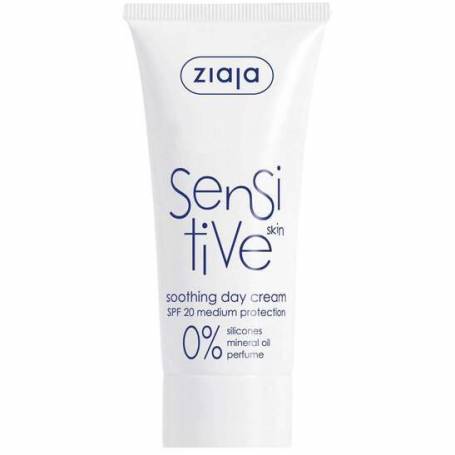 Crema de zi calmanta SPF20, Sensitive, 50ml, - Ziaja