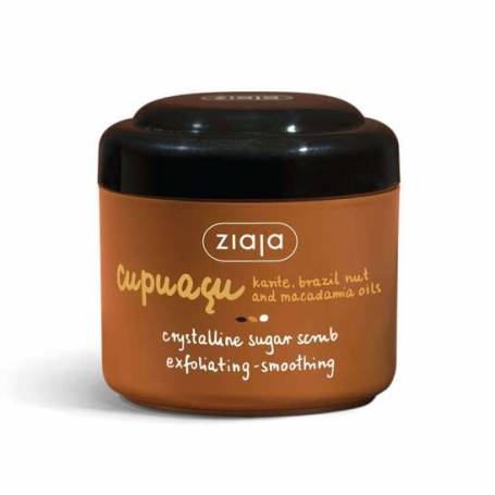 Scrub exfoliant pentru corp cu zahar cristalin, Cupuacu, 200ml, - Ziaja