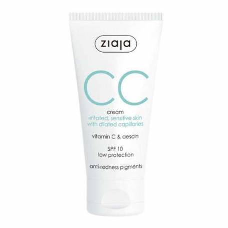 Crema Piele sensibila cu capilare dilatate, SPF10, BB Cream, 50ml, - Ziaja