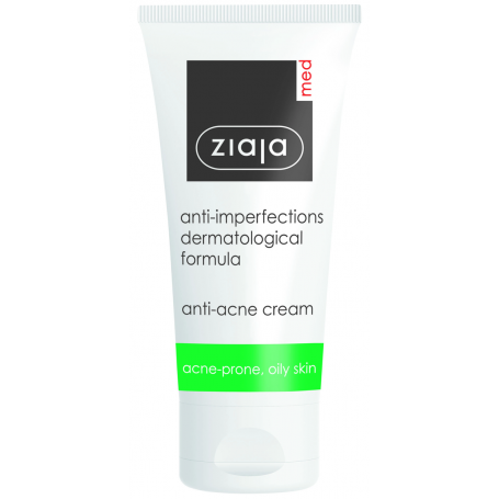 Crema antiacneica pentru ten gras, acneic si seboreic, Ziaja Med, 50ml - Ziaja