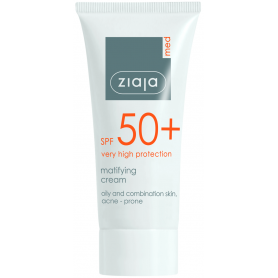 Crema matifianta fotoprotectoare SPF50 pentru ten gras si mixt, Ziaja Med, 50ml - Ziaja