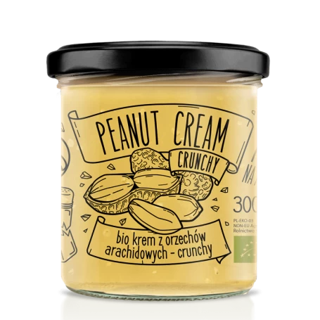 Crema crunchy de arahide, eco-bio, 300g - Diet Food