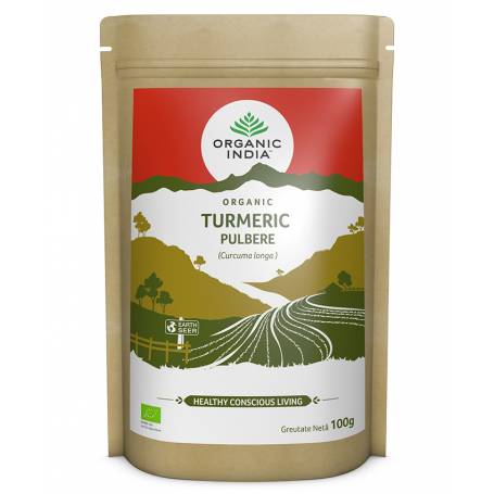 Turmeric Pulbere, 100g - Organic India