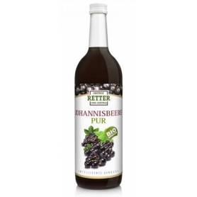 Suc de coacaze negre pur, eco-bio, 750ml - Retter