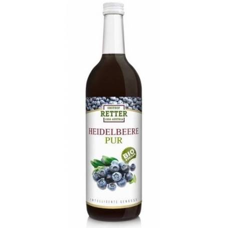 Suc de afine pur, eco-bio, 750ml, Retter