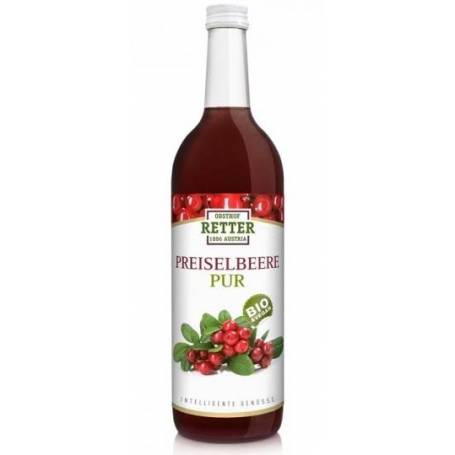 Suc de merisor pur, eco-bio, 750ml - Retter