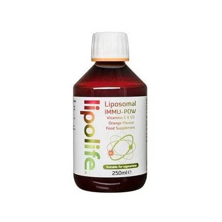 Lipolife IMMU-POW Vitamina C si D3 lipozomala, 250ml - Lipolife