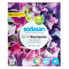 Detergent praf pentru rufe albe si colorate LIME, eco-bio, 1010g - SODASAN