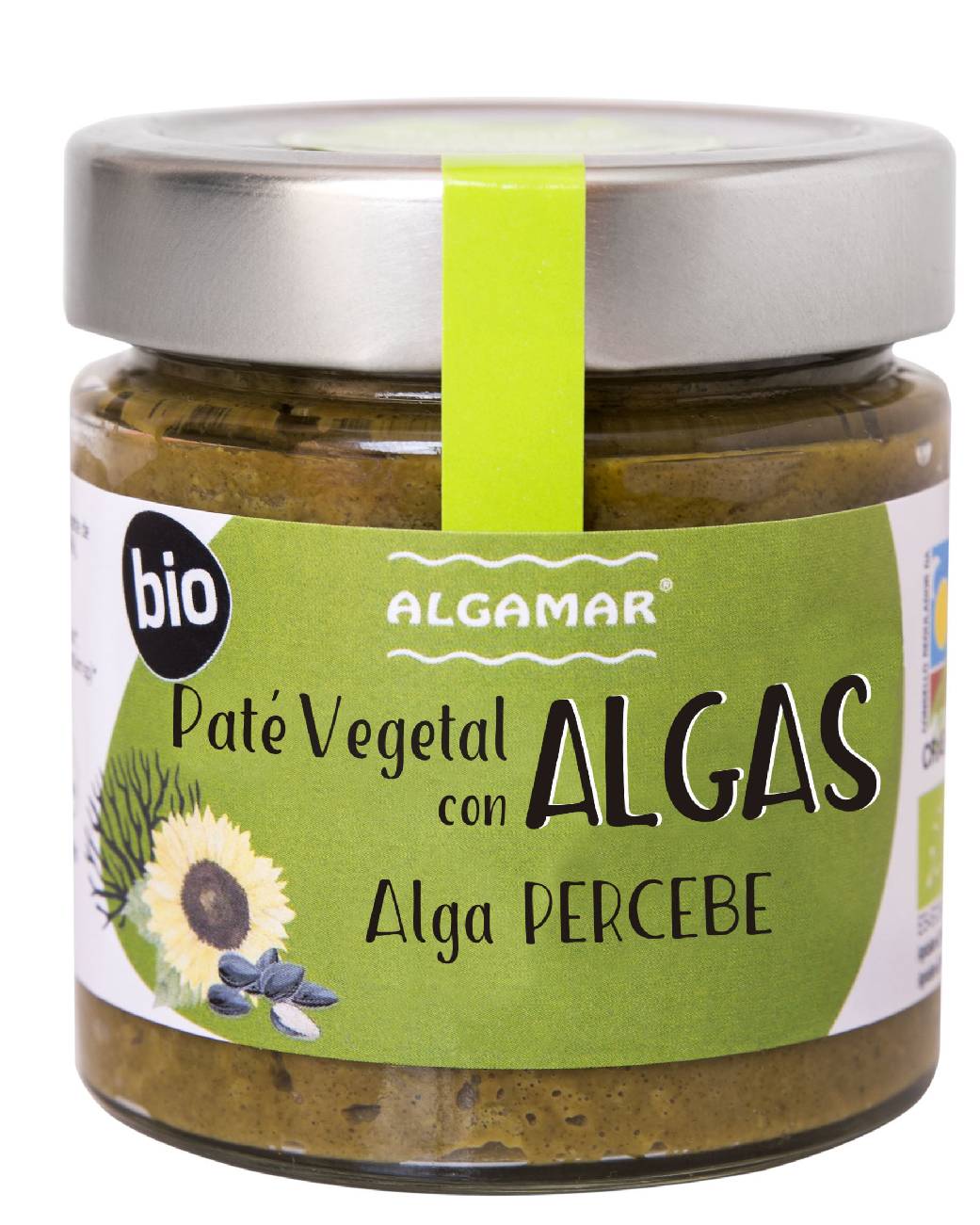 Pate vegetal cu alge percebe, eco-bio, 180g - algamar