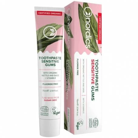 Pasta de dinti Sensitive cu urzica si salvie, eco-bio, 75ml - Nordics