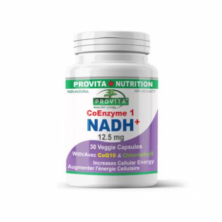 NADH+, 12.5mg, 30cps - Provita - Organika