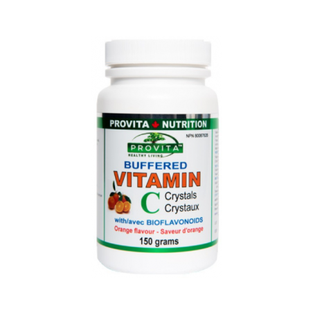 Vitamina C crystals tamponata, 150 gr - Provita - Organika