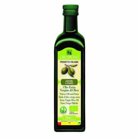 Ulei masline extravirgin extras la rece italian, eco-bio, 750ml - Crudigno