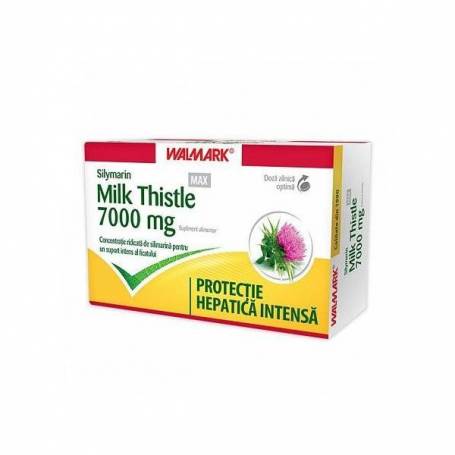 Silymarin Milk Thistle Max, 7000mg, 30cpr - Walmark