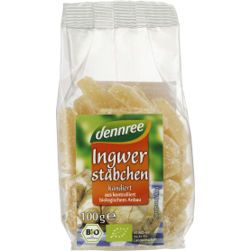 Ghimbir confiat, eco-bio, 100g - Dennree