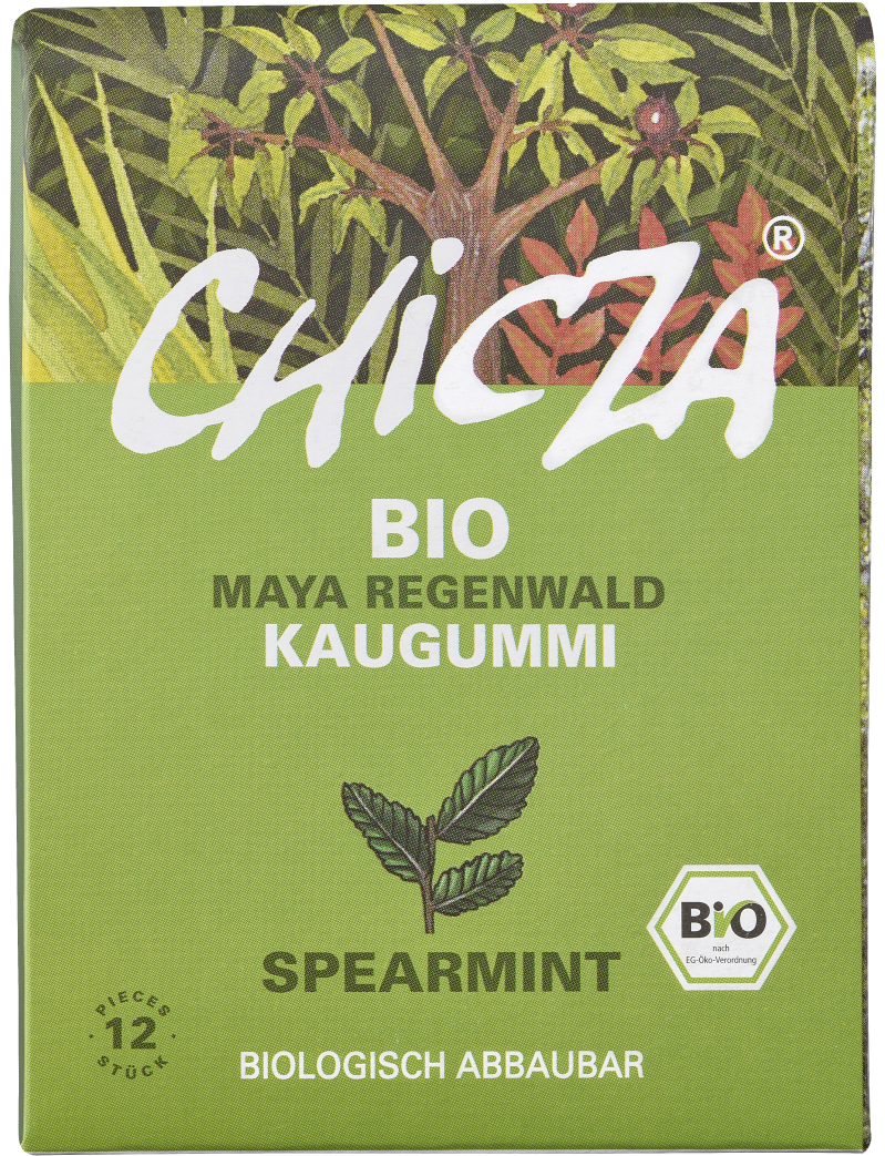 Guma de mestecat spearmint, eco-bio, 30g - chicza