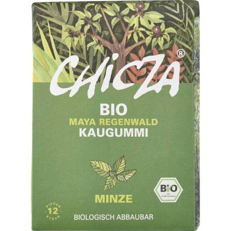 Guma de mestecat cu menta, eco-bio, 30g - Chicza