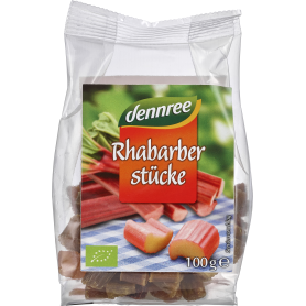 Rubarba confiata, eco-bio, 100g - Dennree