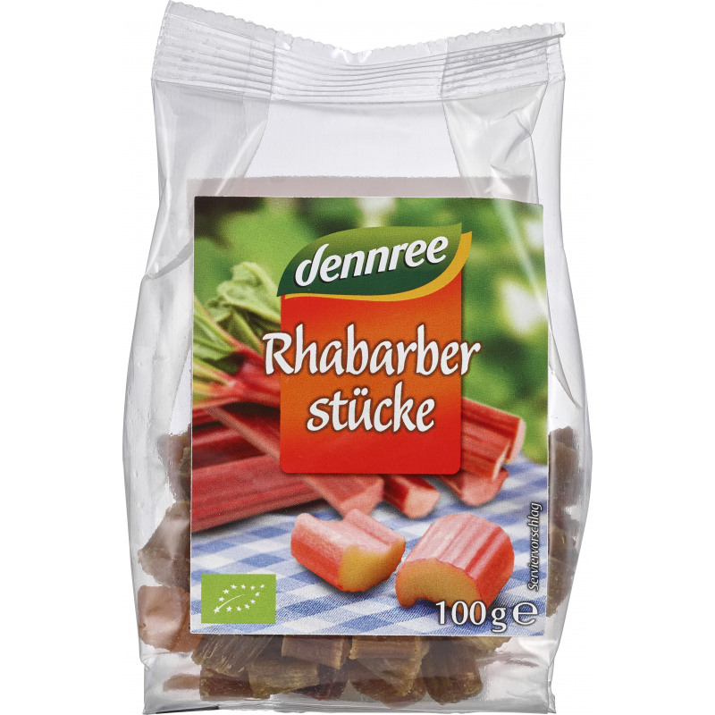 Rubarba confiata, eco-bio, 100g - Dennree