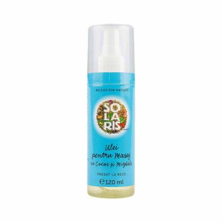 Ulei masaj cocos migdale, 120ml - Solaris