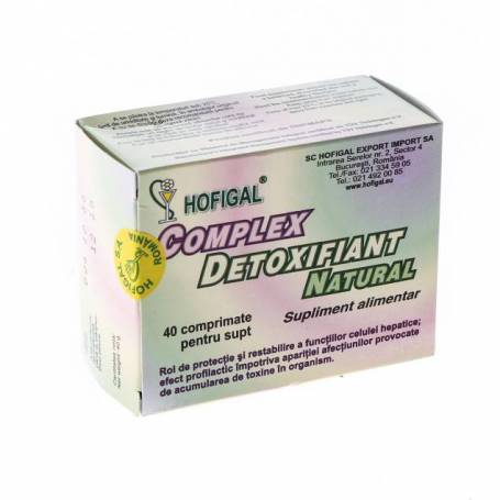 Hofigal Complex detoxifiant - 40 comprimate (Suplimente nutritive) - Preturi