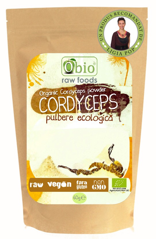 Cordyceps (cordyceps sinensis) pulbere eco-bio 60g - obio