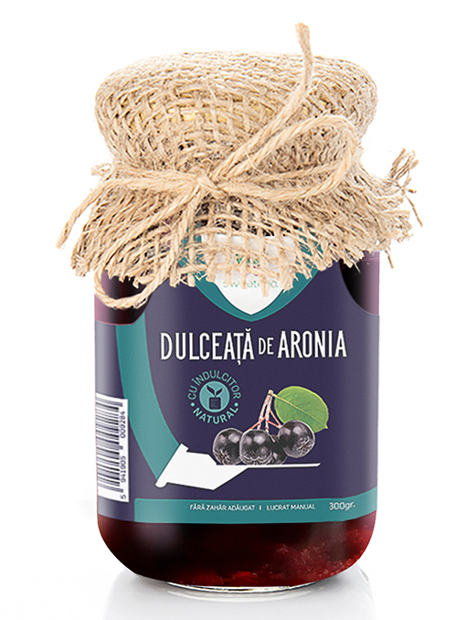 Dulceata de aronia, fara zahar, 300g - sweeteria
