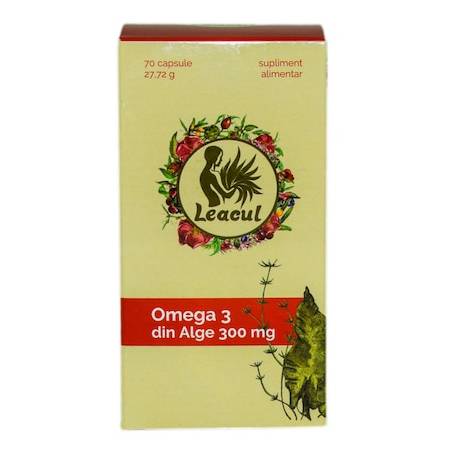 Omega 3 din Alge, 300 mg, 70cps - LEACUL