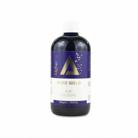 Aur coloidal PureGold 25ppm, Pure Alchemy, 480ml - AGHORAS