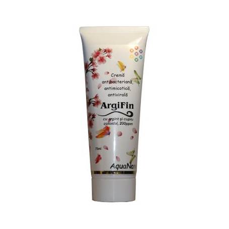 Crema antibacteriana, argifin cu argint si cupru coloidal, 75ml - AGHORAS