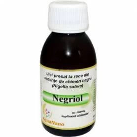 Negriol - Ulei din seminte de chimen negru, presat la rece, 200ml - AGHORAS - AQUANANO