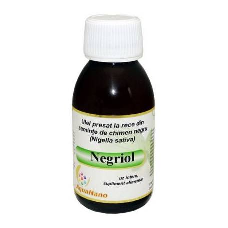 Negriol - Ulei din seminte de chimen negru, presat la rece, 200ml - AGHORAS - AQUANANO