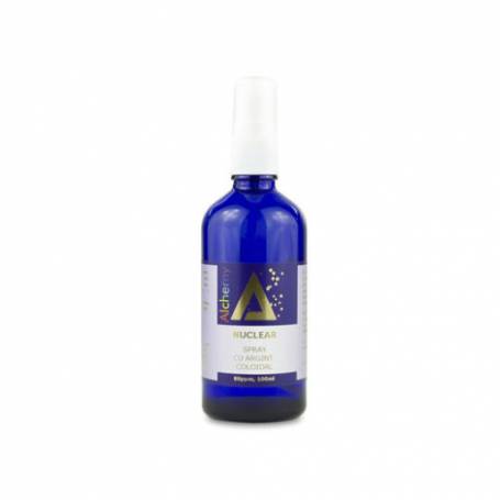 Loțiune pentru îngrijirea pielii spray cu argint coloidal 80ppm, Alchemy, 100ml - AGHORAS