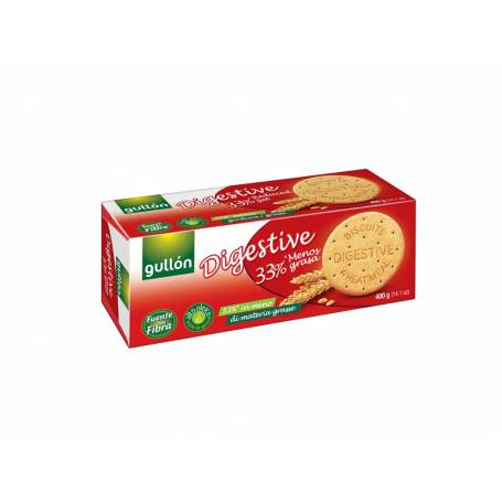 Biscuiti digestivi cu 33% grasimi reduse, 400g - Gullon