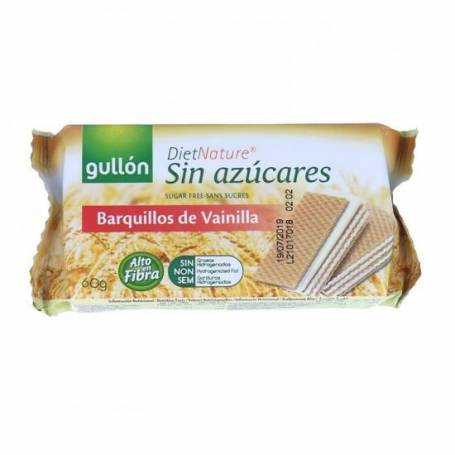 Napolitane cu vanilie, fara zahar, 60g - Gullon