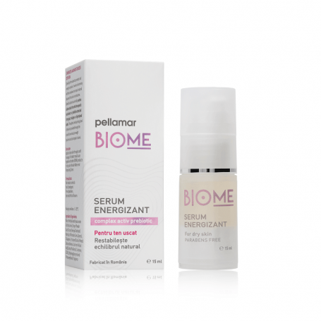 Serum energizant pentru ten uscat, Biome, 15 ml - Pellamar