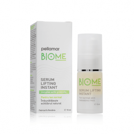 Serum lifting instant pentru ten normal, Biome, 15 ml - Pellamar