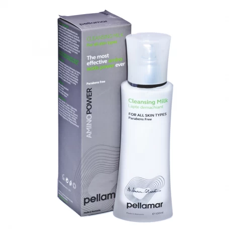 Lapte demachiant pentru toate tipurile de piele, AminoPower, 100ml - Pellamar