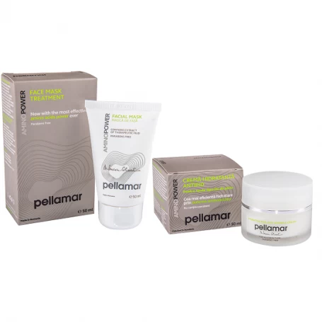 Set cadou Crema hidratanta antirid 50ml si Masca de fata tratament intensiv 50ml - Pellamar