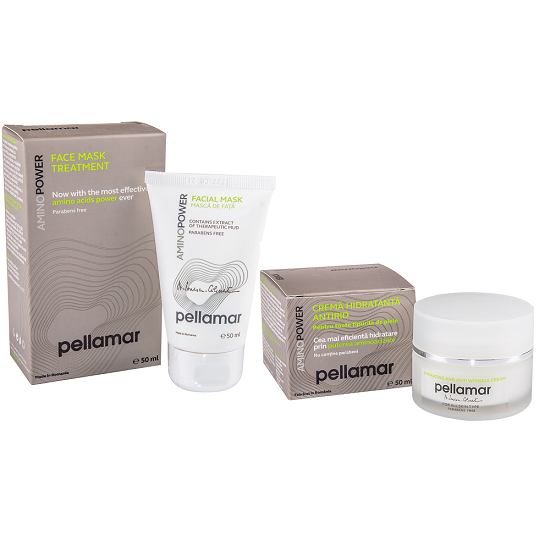 Set Cadou Crema Hidratanta Antirid 50ml Si Masca De Fata Tratament Intensiv 50ml - Pellamar