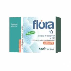 Flora 10 miliarde de bacterii vii, 15cps - ABO Pharma