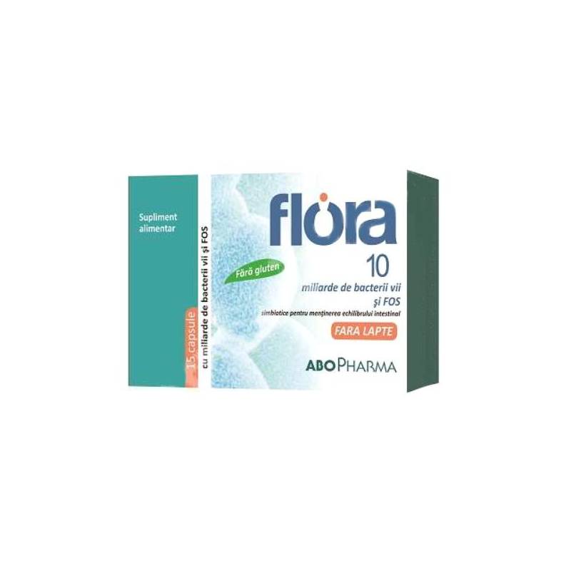 Flora 10 miliarde de bacterii vii, 15cps - ABO Pharma