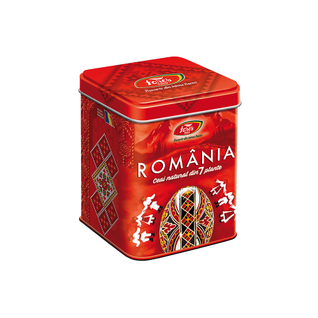 Ceai Suvenir Romania, rosu, 75 g, Fares