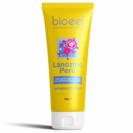 Crema pentru fundulet, Lanozinc Peru, 100g - Bioeel