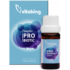 Complex Probiotic,10 tipuri de bacterii, 6 ml - Vitaking