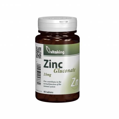 Zinc gluconate, 25mg, 90tablete - VitaKing
