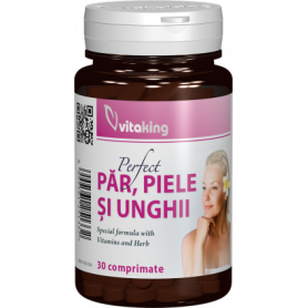Supliment natural pentru par, piele si unghii, 30cpr - Vitaking