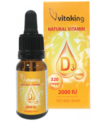 Picaturi de vitamina d, 2000ui, 10ml - vitaking
