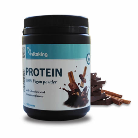 Proteina ​​vegetala cu gust de scortisoara si ciocolata, 400g - Vitaking