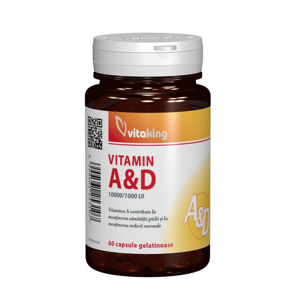 Viamina A Si D, 60cps - Vitaking